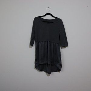 Soft Surroundings Gray Elbow Length Top size L